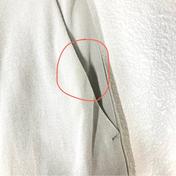 James Perse Pleated Culotte Crop Pants 27 Jersey Matte Gray Cotton Capri - Picture 12 of 16